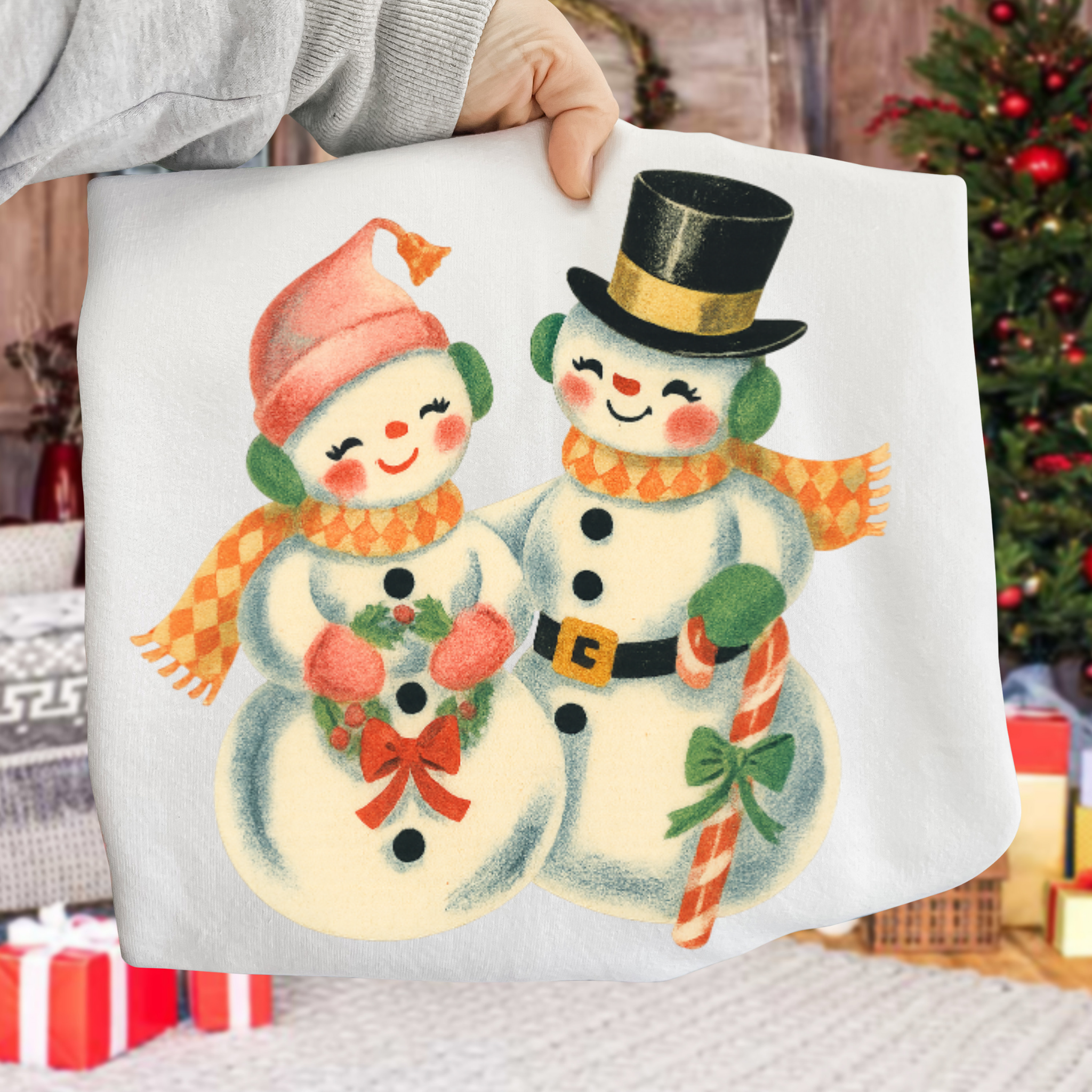 Snow Man Christmas DTF Transfer