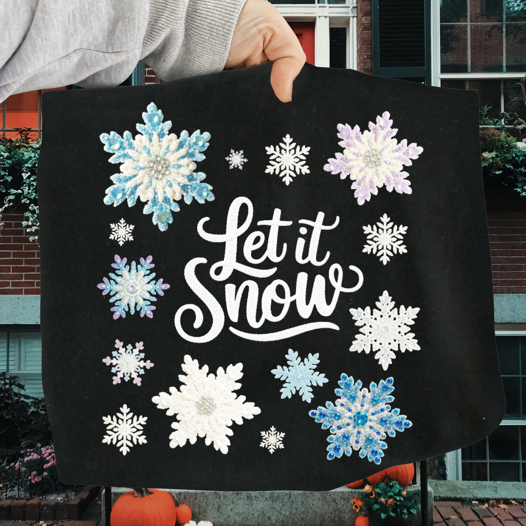 Let It Snow Christmas DTF Transfer