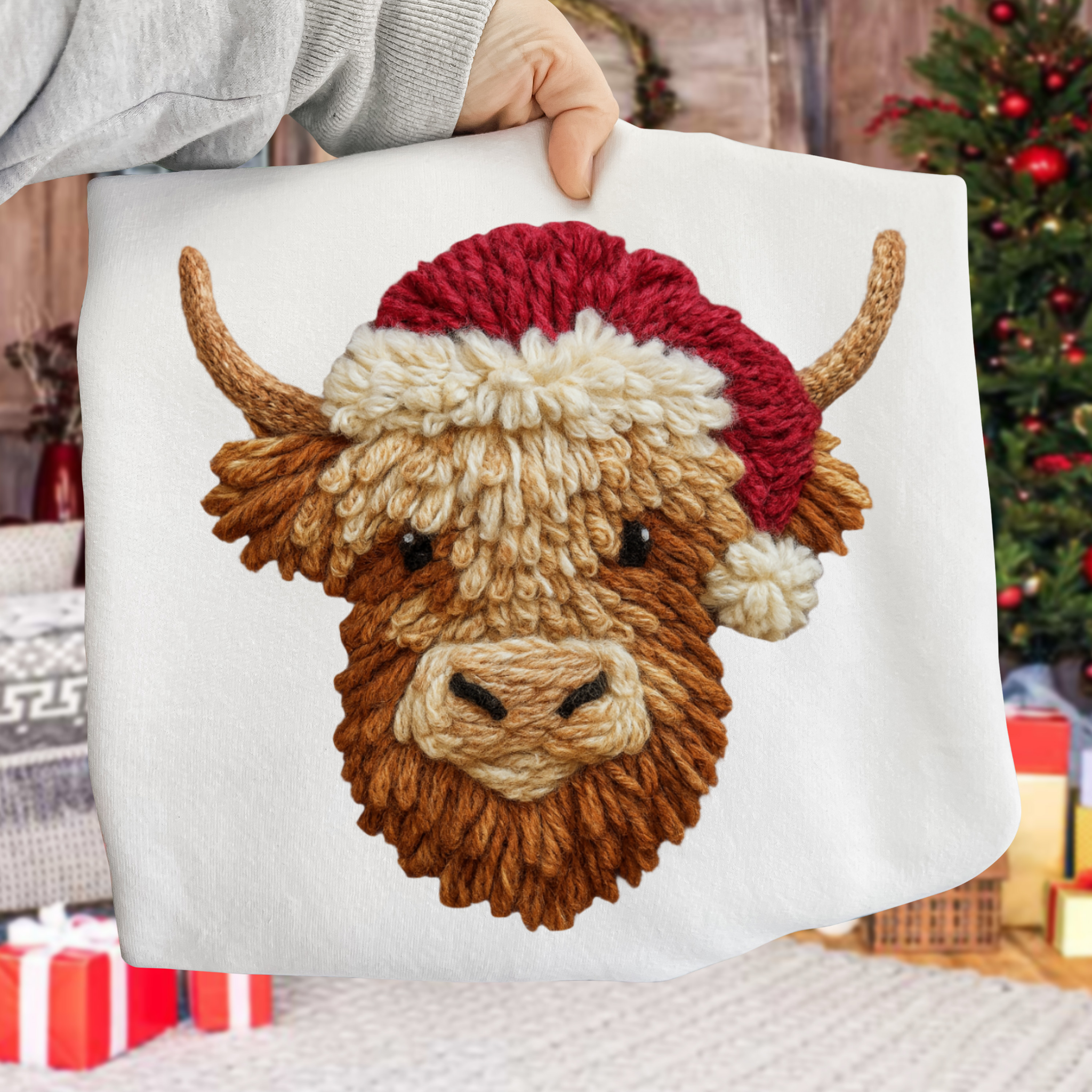 Christmas Yak DTF Transfer