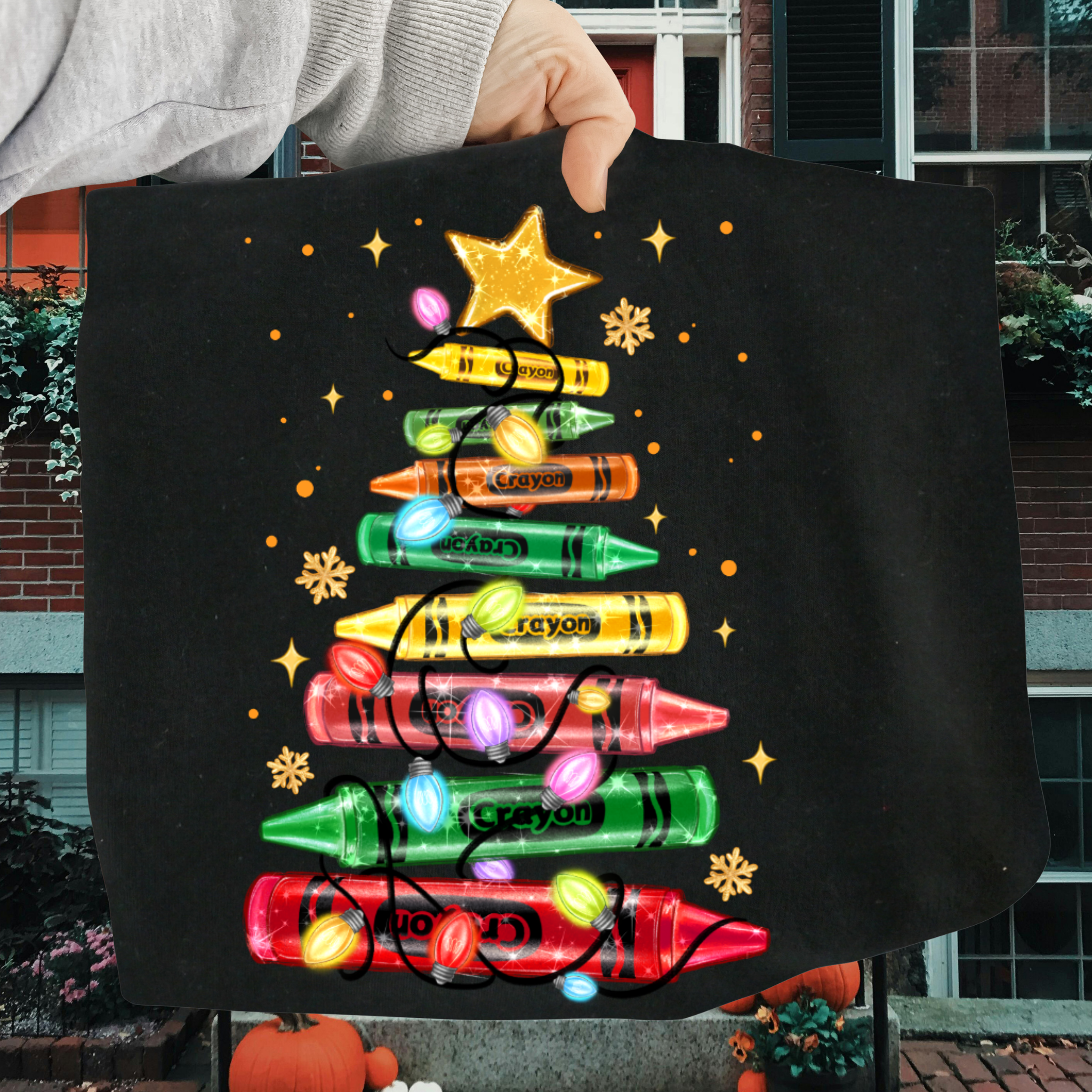 Lightable Christmas Tree DTF Transfer