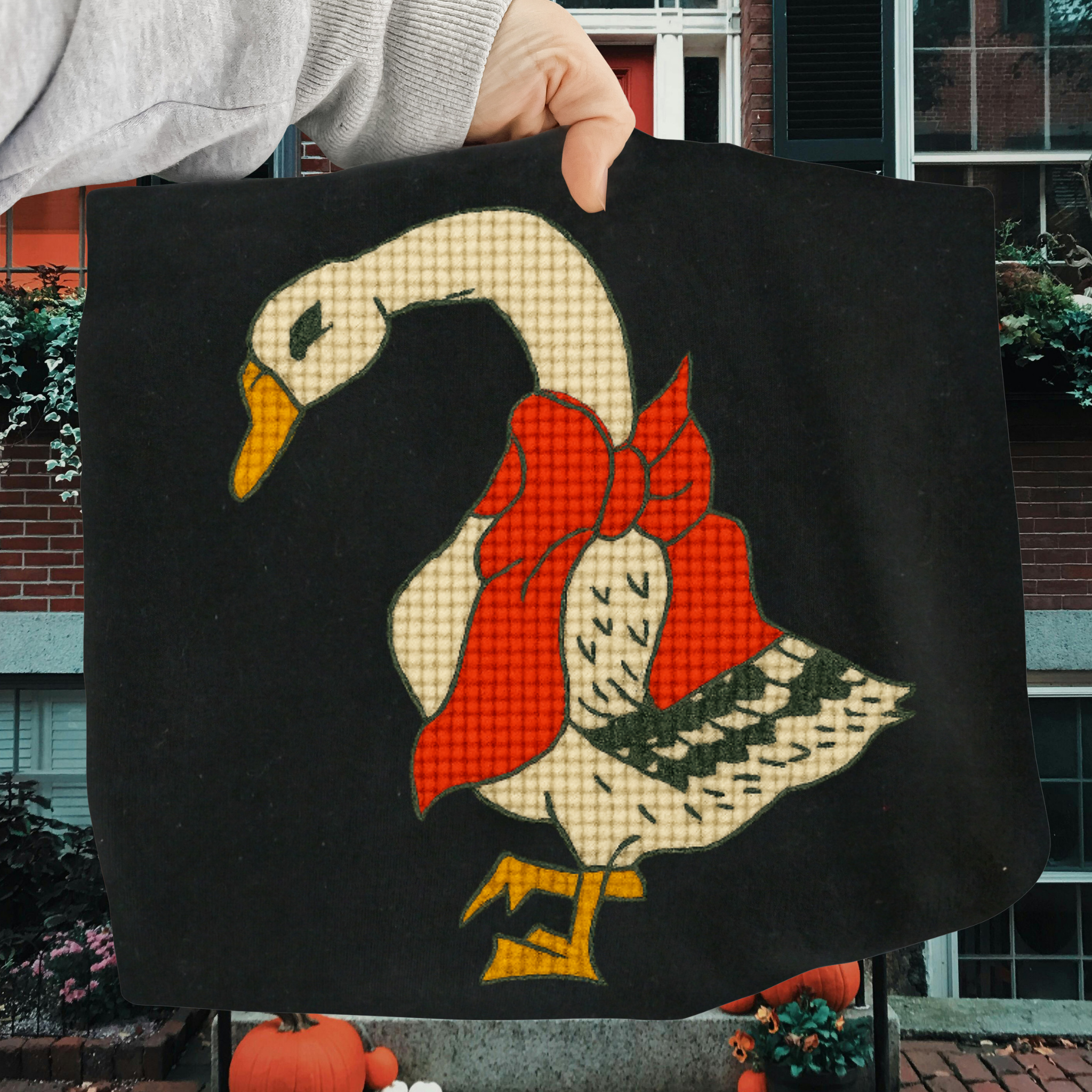 Red Ribbon Goose Christmas DTF Transfer