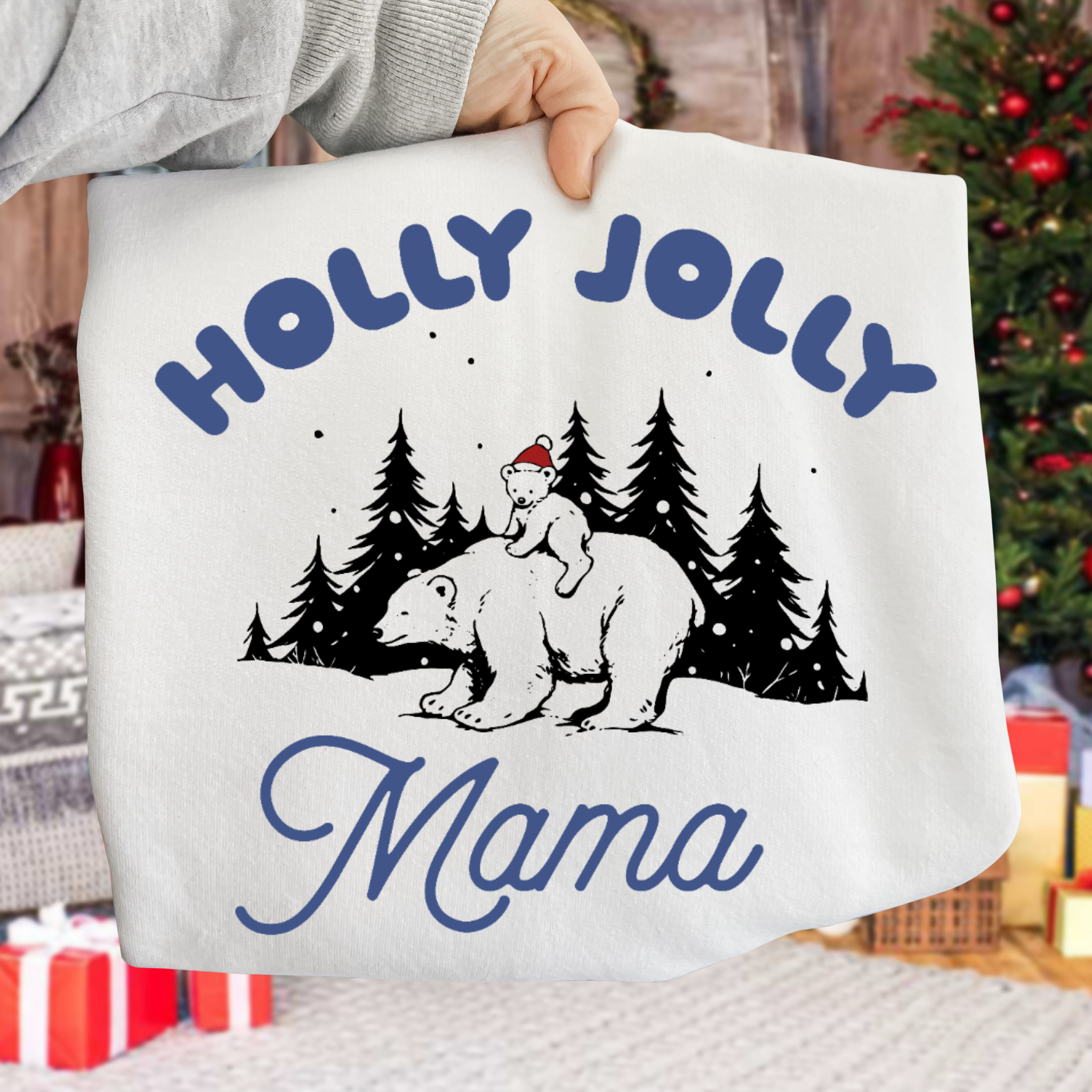 Holly Jolly Mama Funny Christmas DTF Transfers