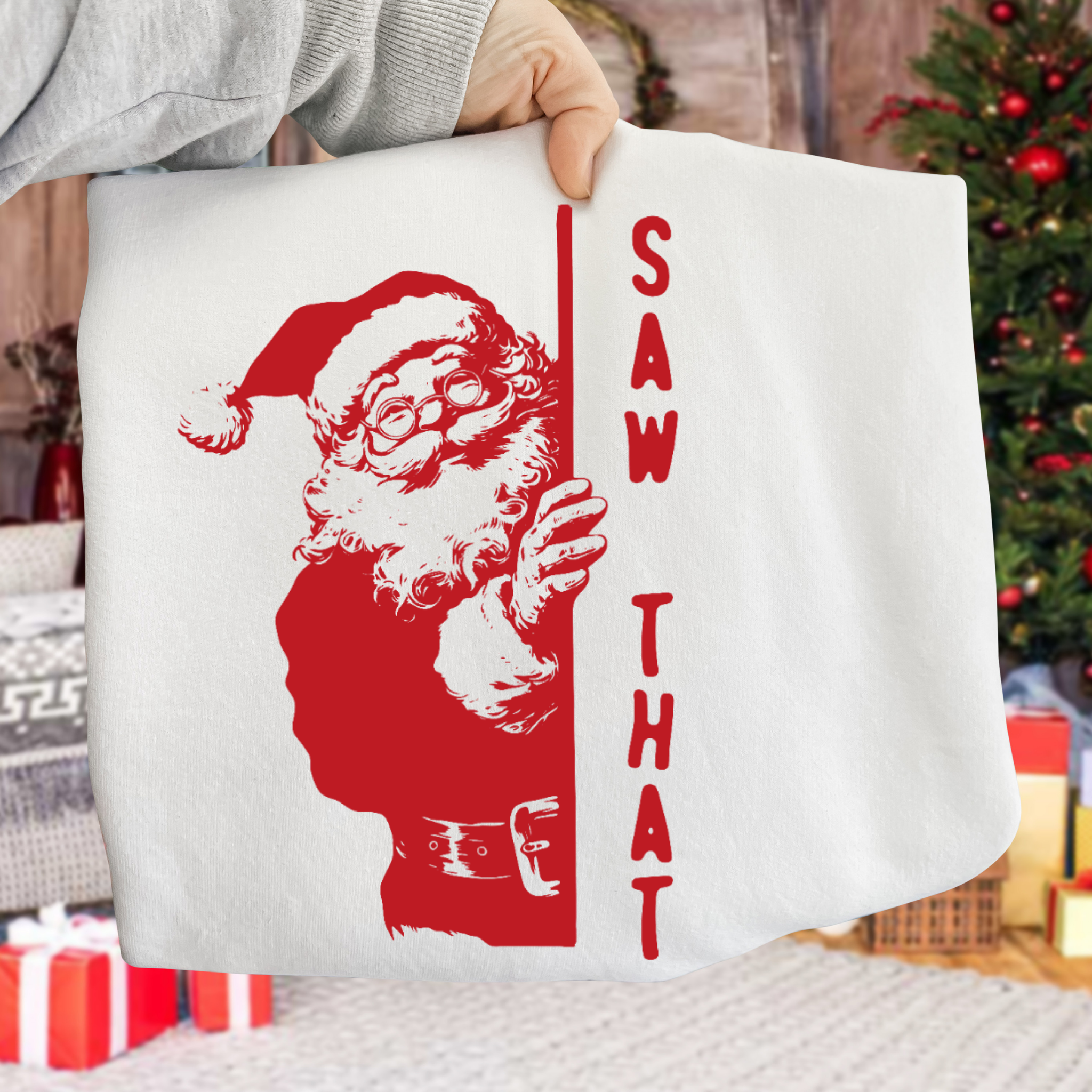 Saw That Funny Christmas DTF Transfer