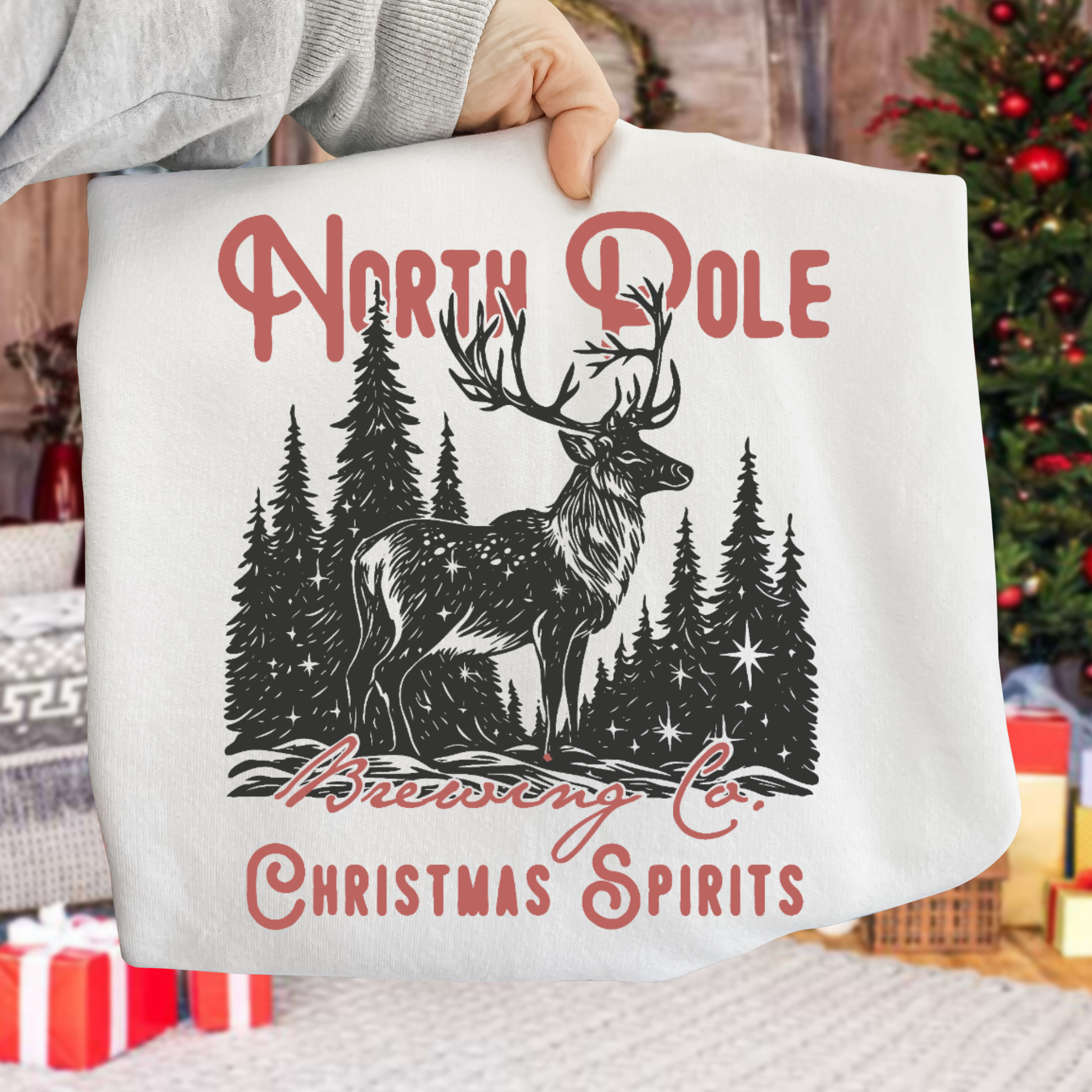 North Pole Christmas Spirits DTF Transfer