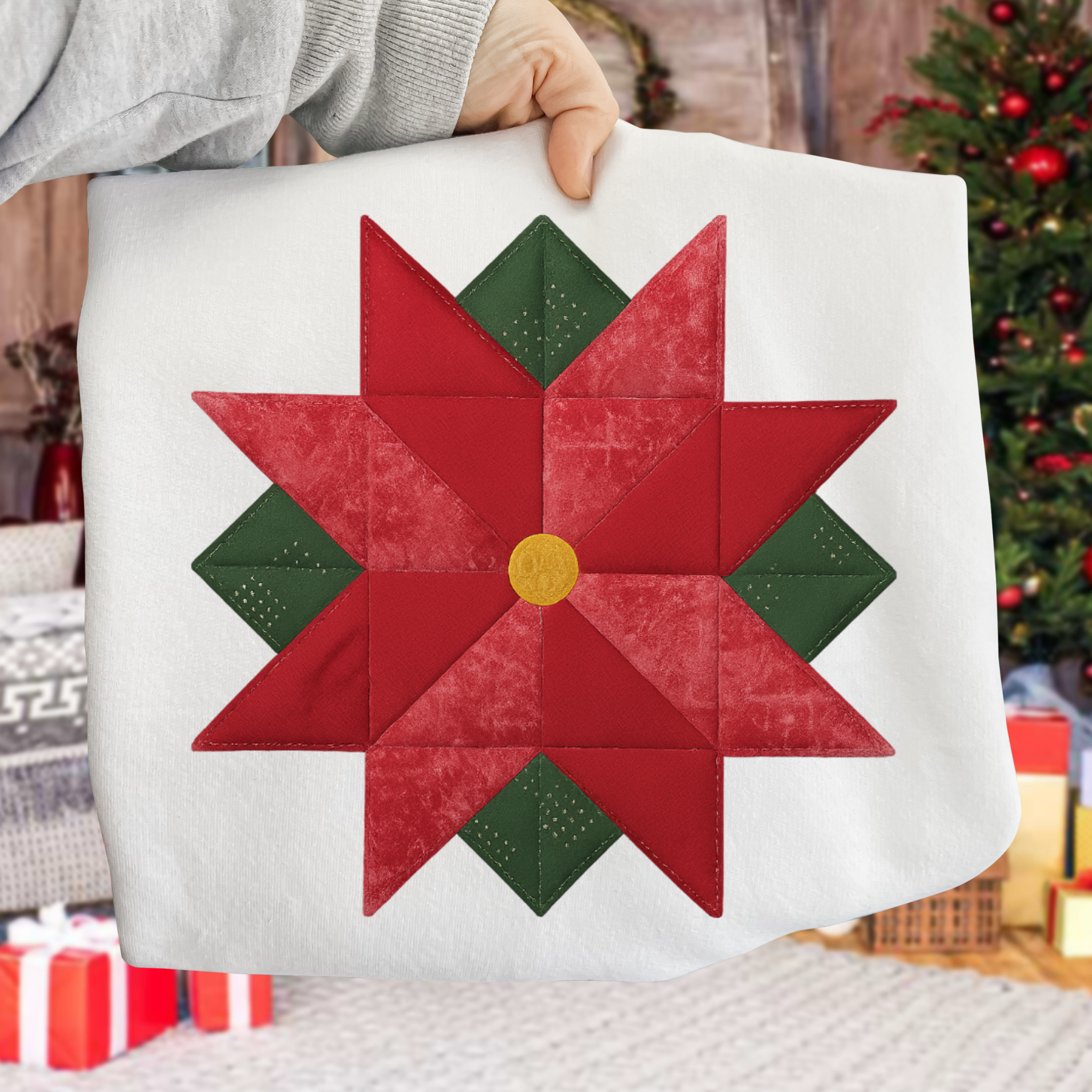 Christmas Flower DTF Transfer