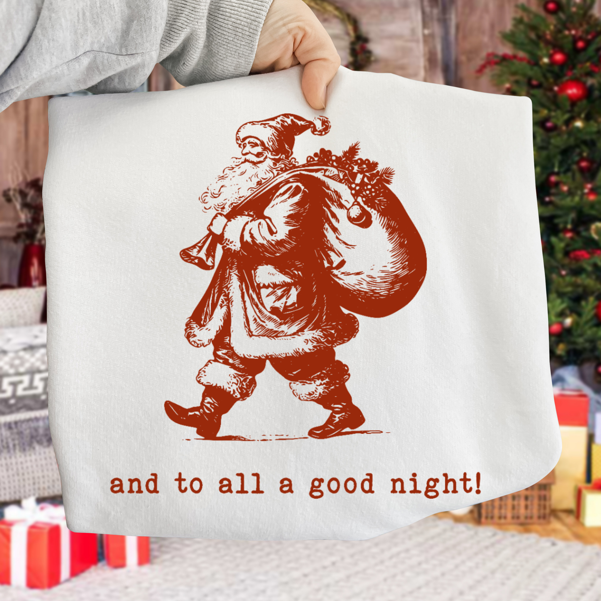 Ant To All Good Night Christmas DTf Trasnfer