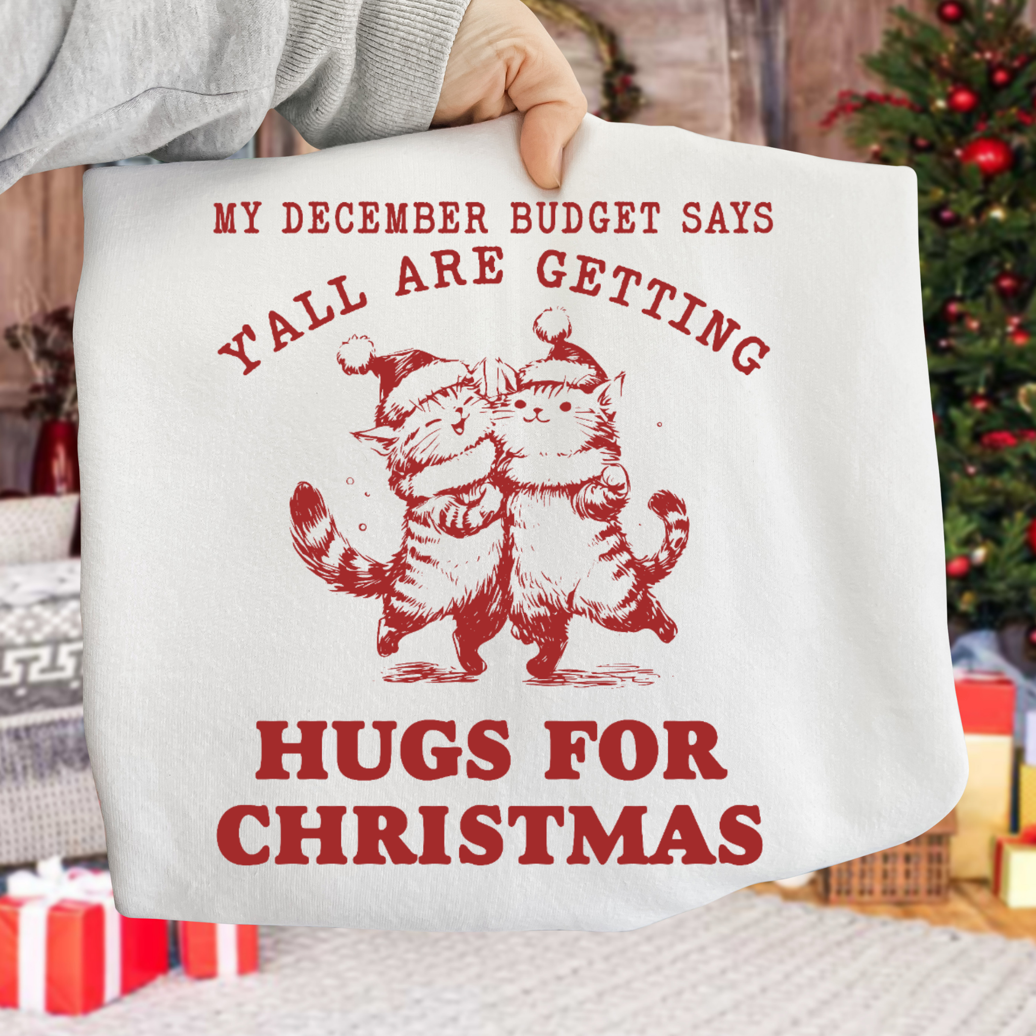 Hugs For Christmas DTF Transfer
