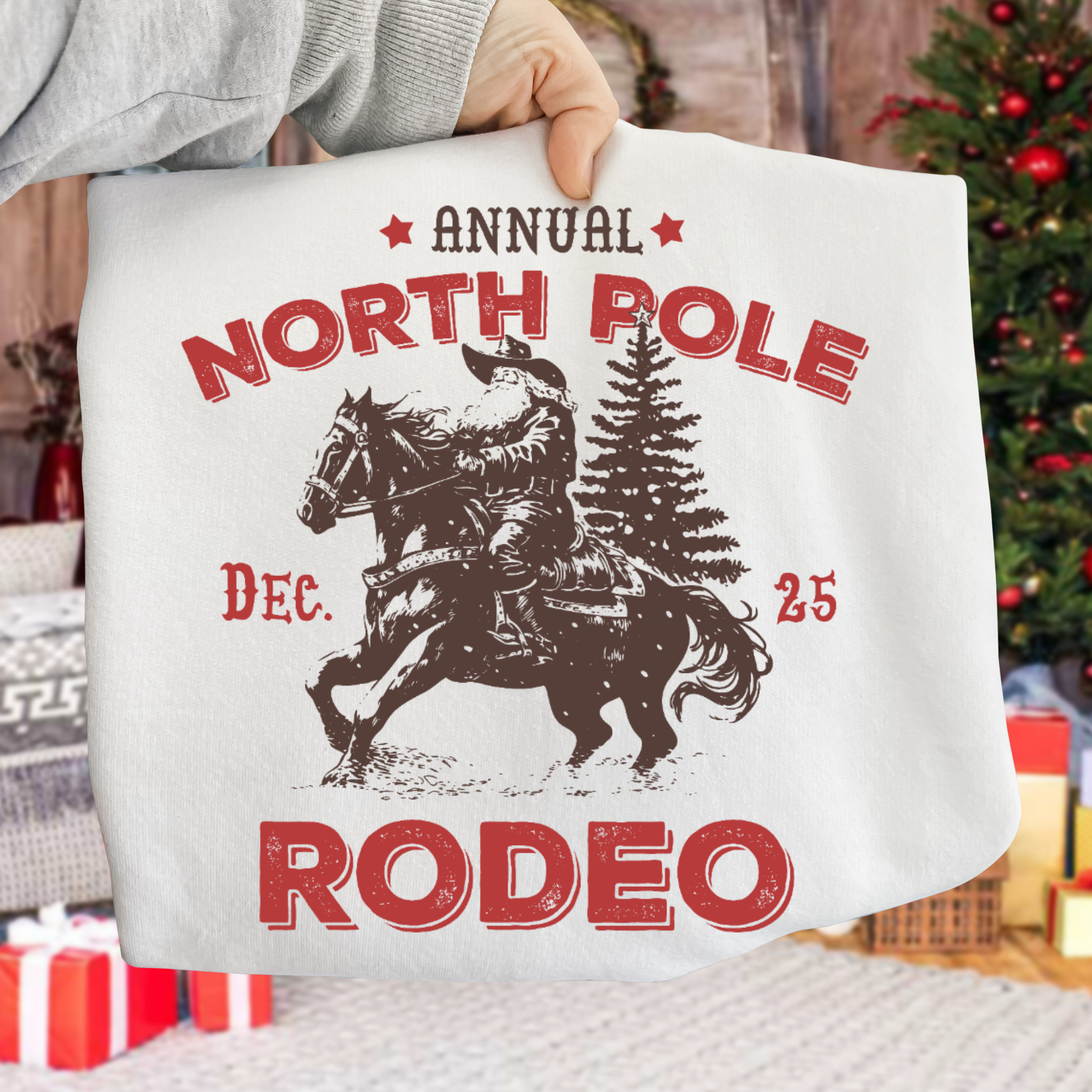 Annual North Pole Rodeo DTF Transfer