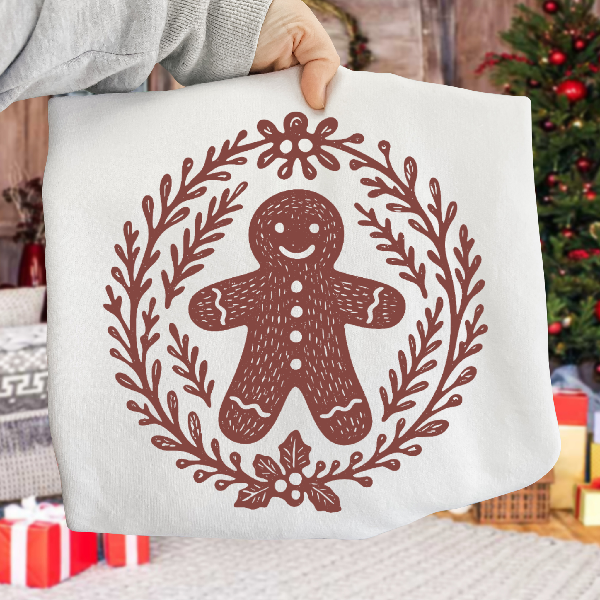 Christmas Gingerbread DTF Transfer