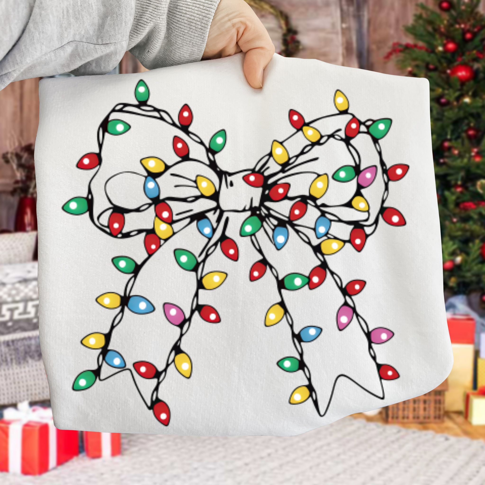 Christmas Bow DTF Transfer