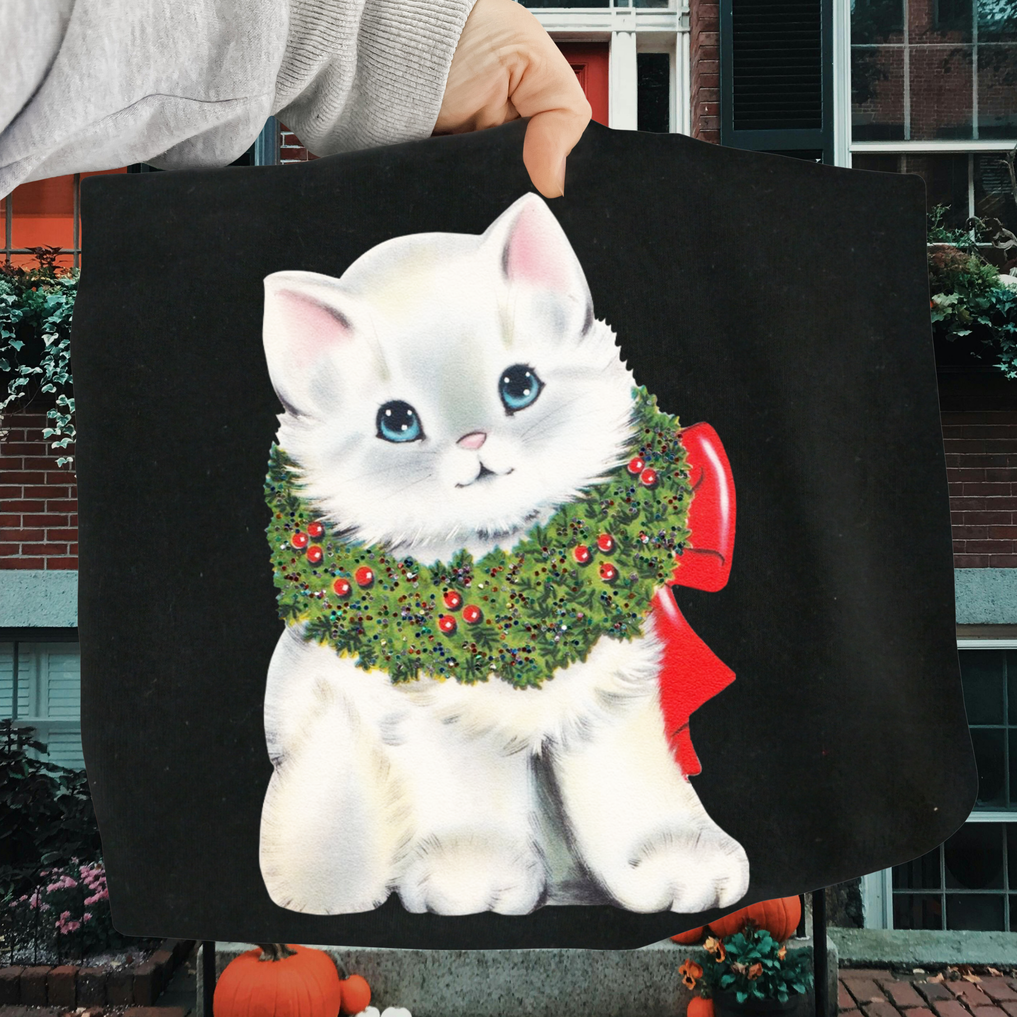 Funny Cat Christmas DTF Transfer