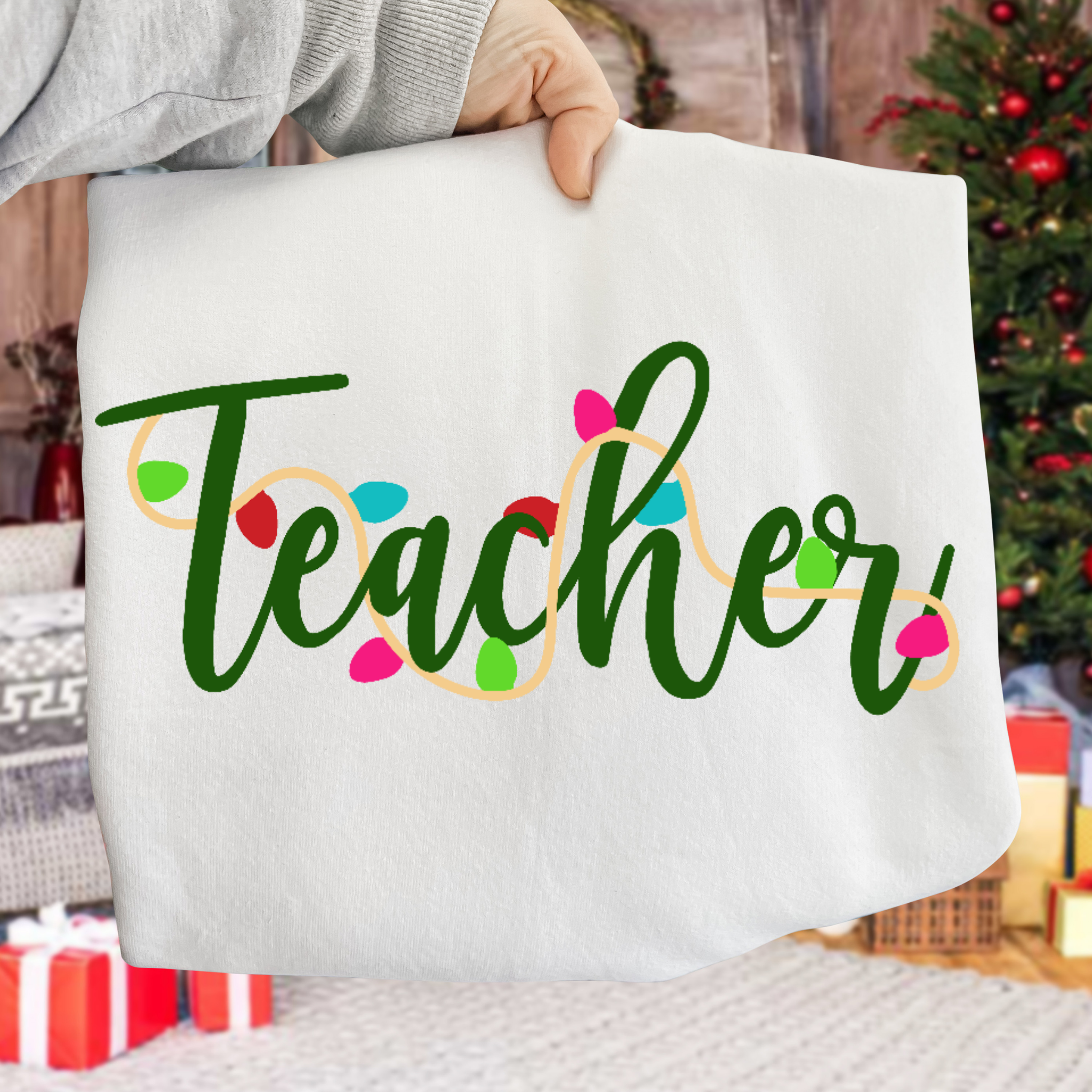Teacher Christmas DTF Transfer