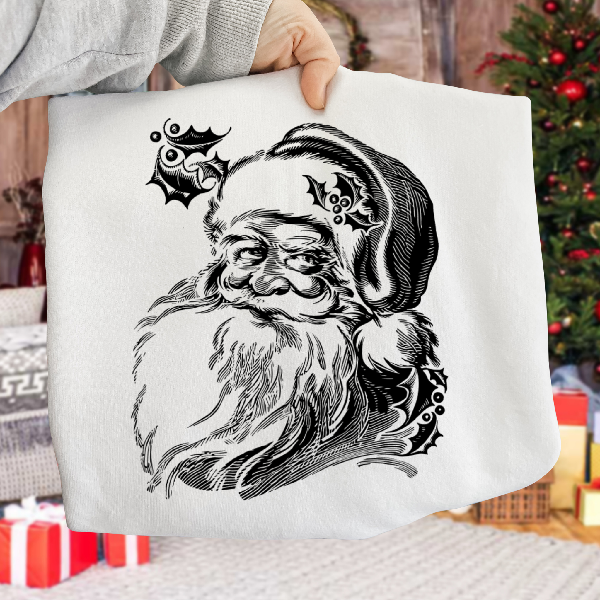 Vintage Santa DTF Transfer