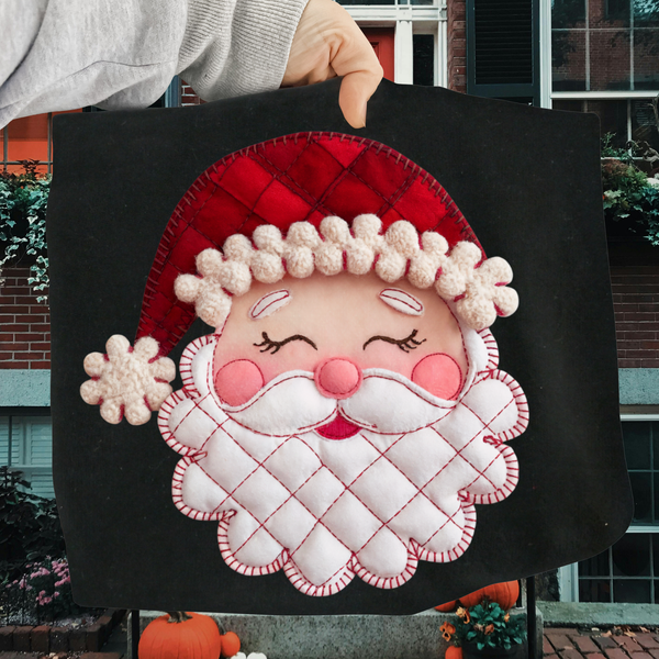 1980's Style Santa Claus Christmas Plaid DTF Transfer