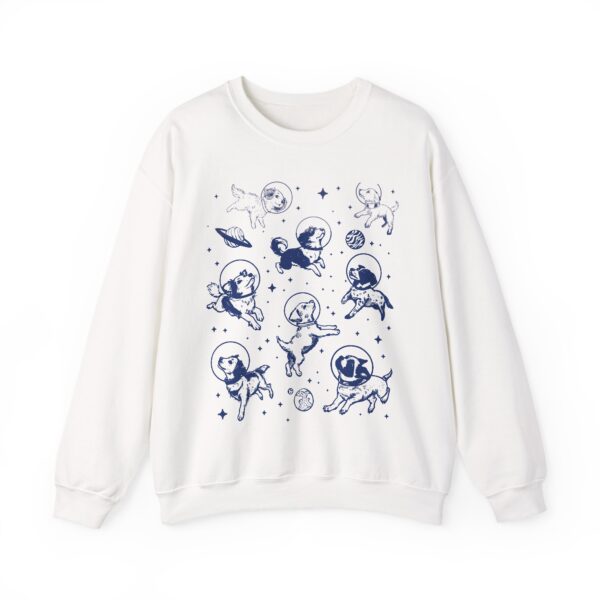 Dogs in Space Sweatshirt, Vintage Retro Dog Lover Tee