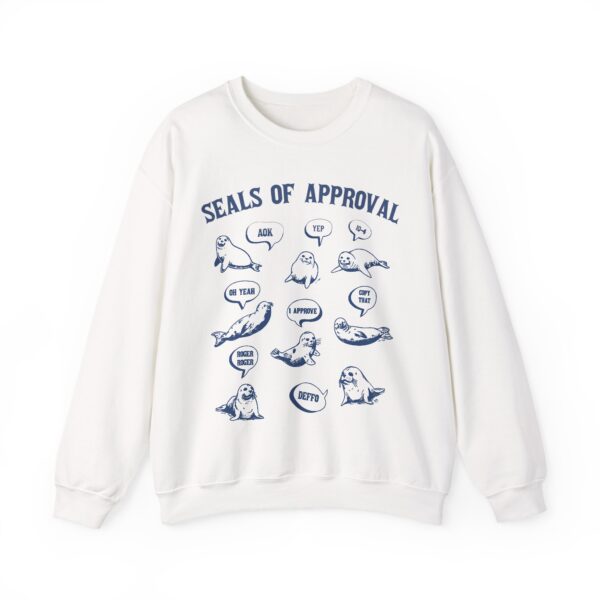 Seals Of Approval Retro Sweatshirt, Funny Seal Sweater, Plus Size Vintage