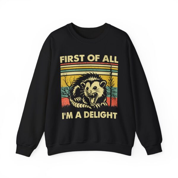 Delightful Possum Crewneck Sweatshirt