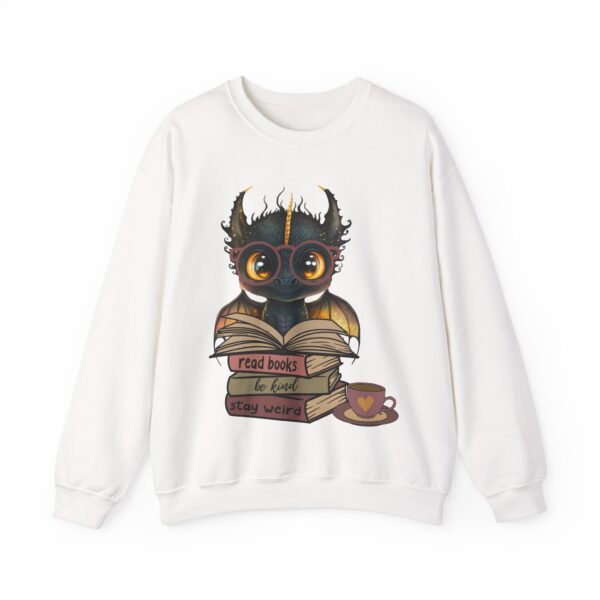 Read Books Stay Weird Dragon Sweatshirt